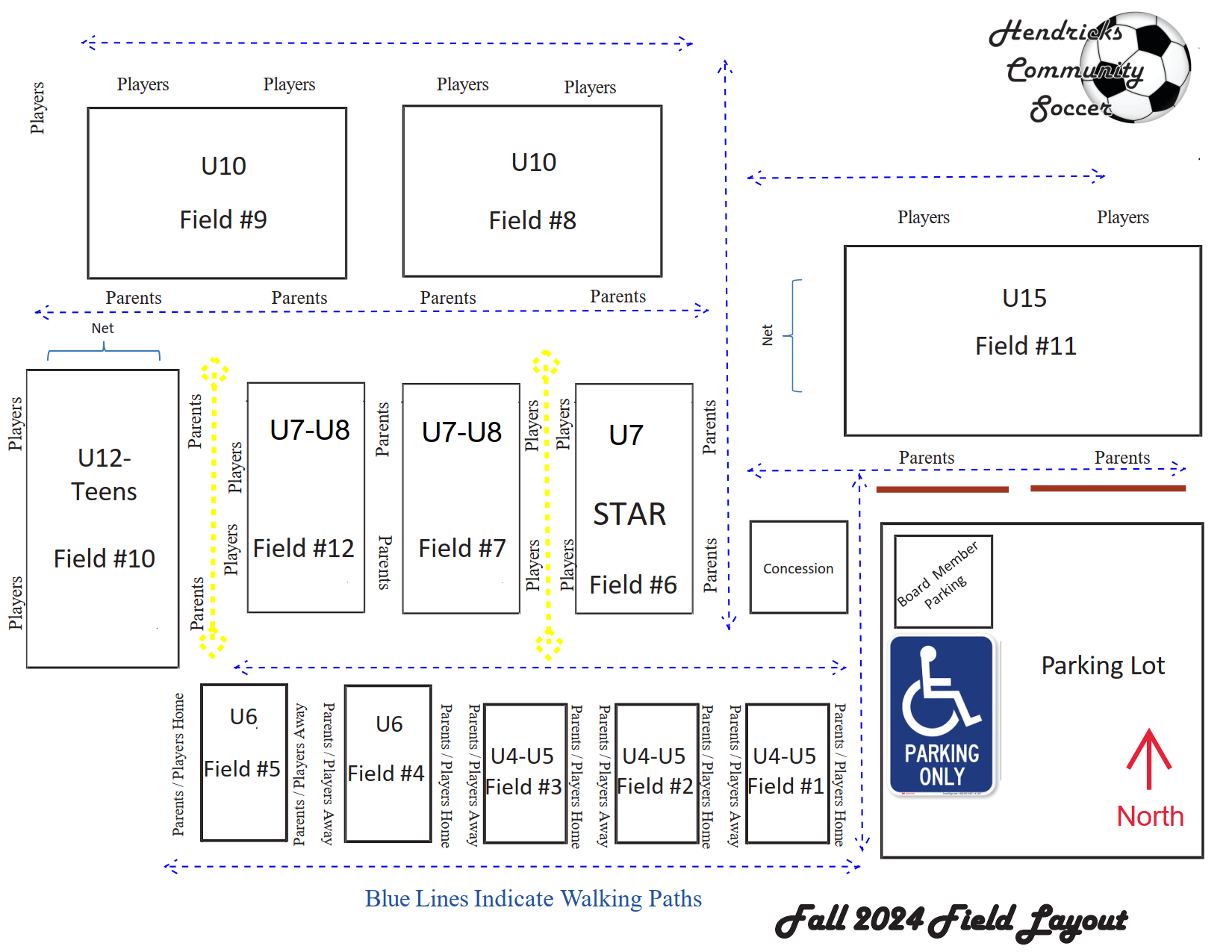 Fall 2024 Soccer Field Layout